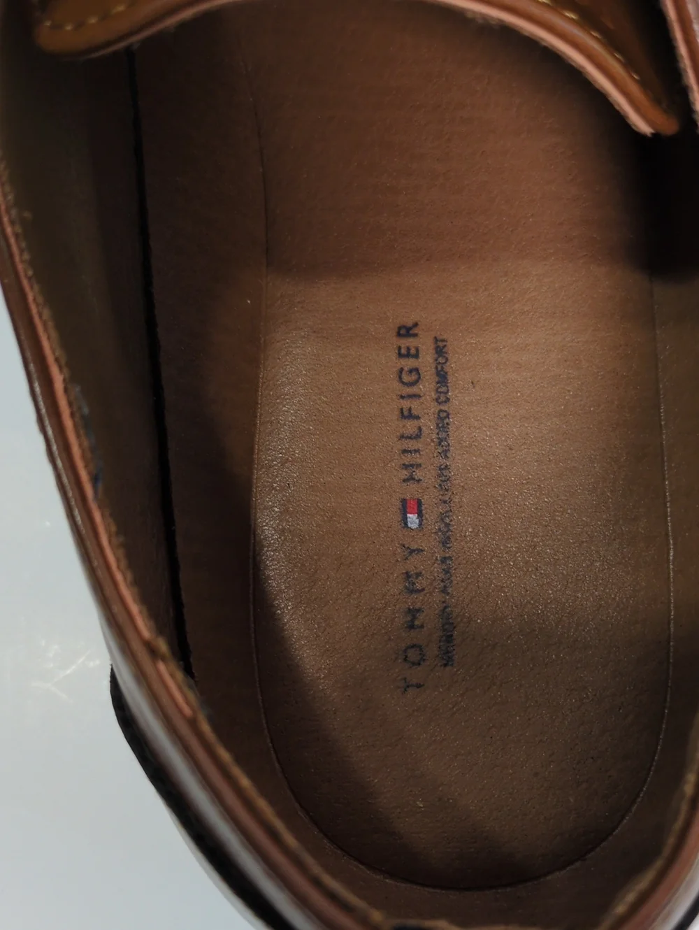 Tommy Hilfiger Mens Sheldon Cap Toe Derby Oxfords Brown Textured PU Size 9 M